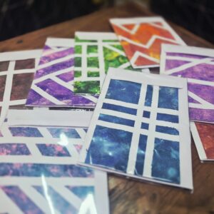 Handmade Abstract Art Cards